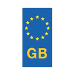 GB Euro number plate style